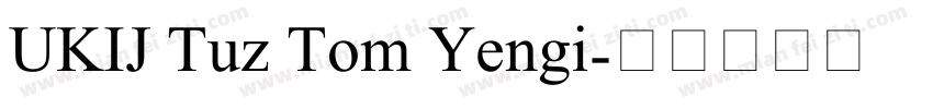 UKIJ Tuz Tom Yengi字体转换